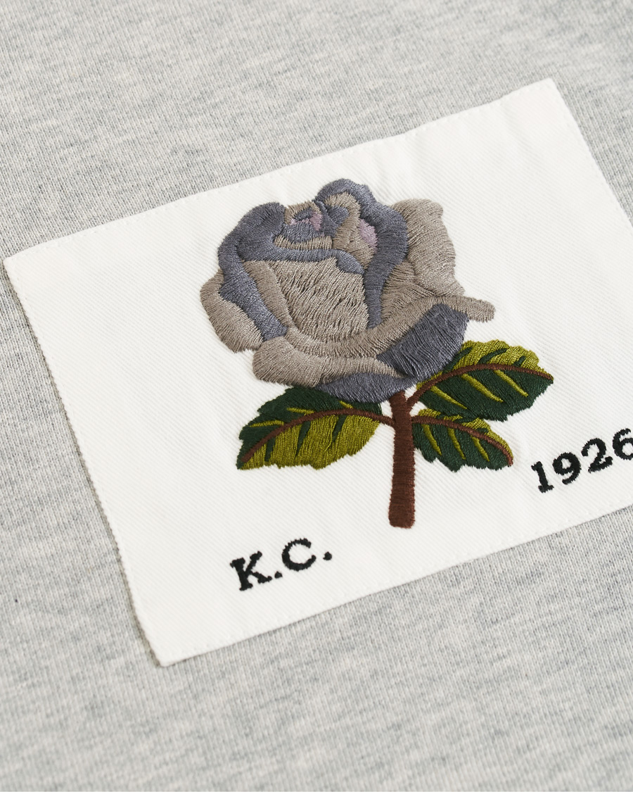 Herre | Gensere | Kent & Curwen | Rose Embroidered Sweatshirt Grey