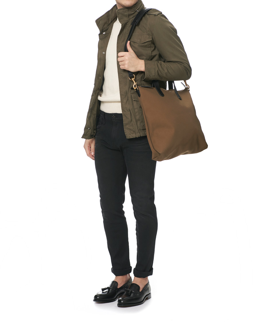 Herre | Mismo M/S Canvas Shopper Khaki/Black | Mismo | M/S Canvas Shopper Khaki/Black