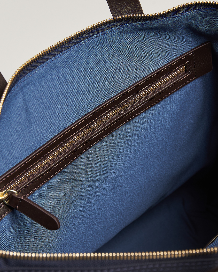 Herre | Vesker | Mismo | MismoM/S Canvas Slim BriefNavy/Dark Brown