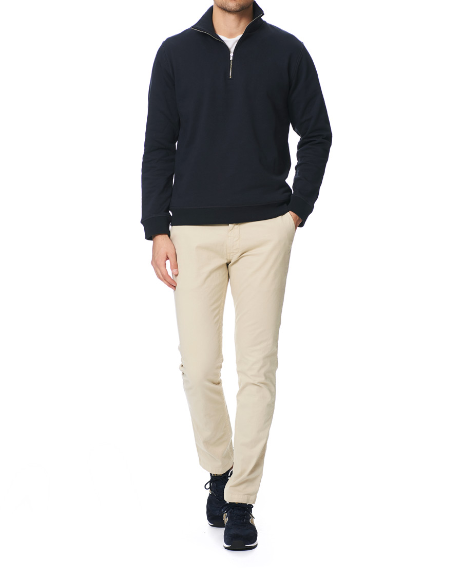 Herre | Gensere | Norse Projects | Fjord Coolmax Half Zip Sweat Dark Navy