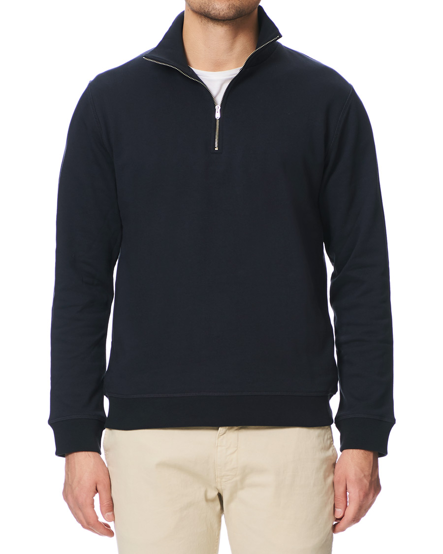 Herre | Gensere | Norse Projects | Fjord Coolmax Half Zip Sweat Dark Navy