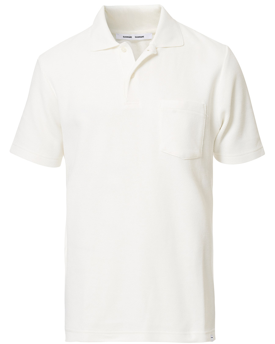 Herre | Pikéer | Samsøe Samsøe | Samsøe & Samsøe Taranto Short Sleeve Polo Lily White
