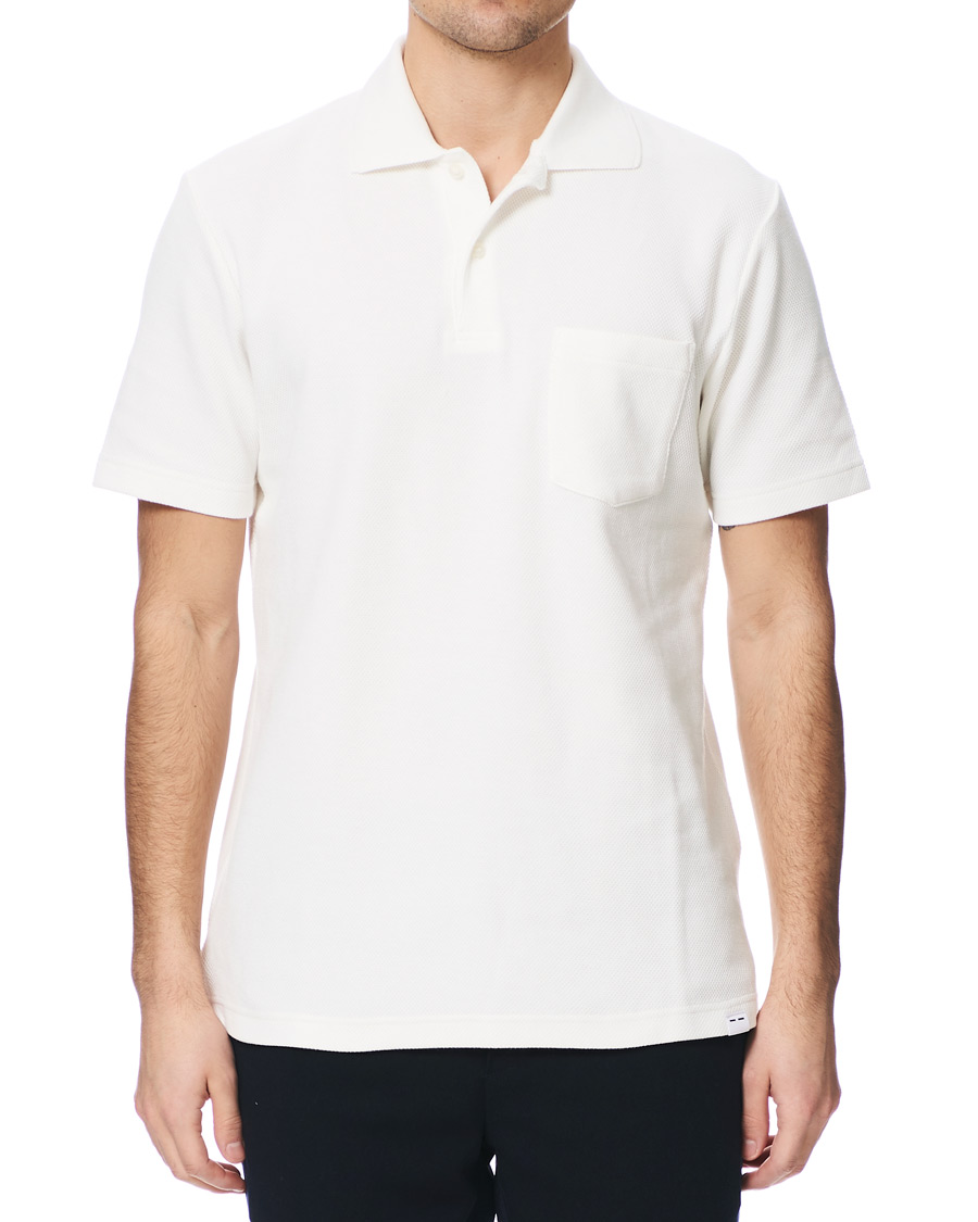 Herre | Pikéer | Samsøe Samsøe | Samsøe & Samsøe Taranto Short Sleeve Polo Lily White