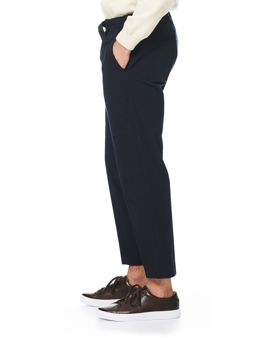 Herre | Bukser | Samsøe Samsøe | Samsøe & Samsøe Agnar Cropped Cotton Trousers Night Sky