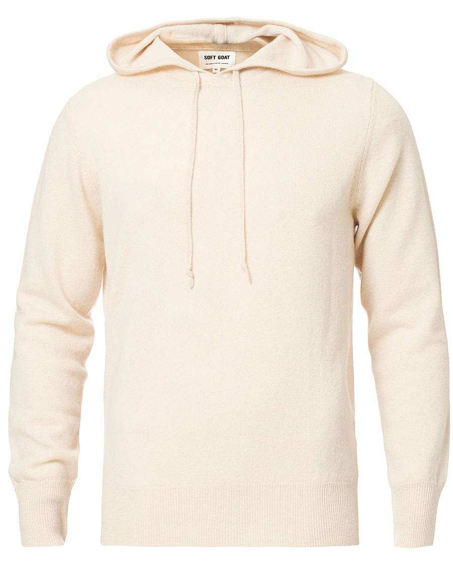Herre | Gensere | Soft Goat | Cashmere Hoodie Beige