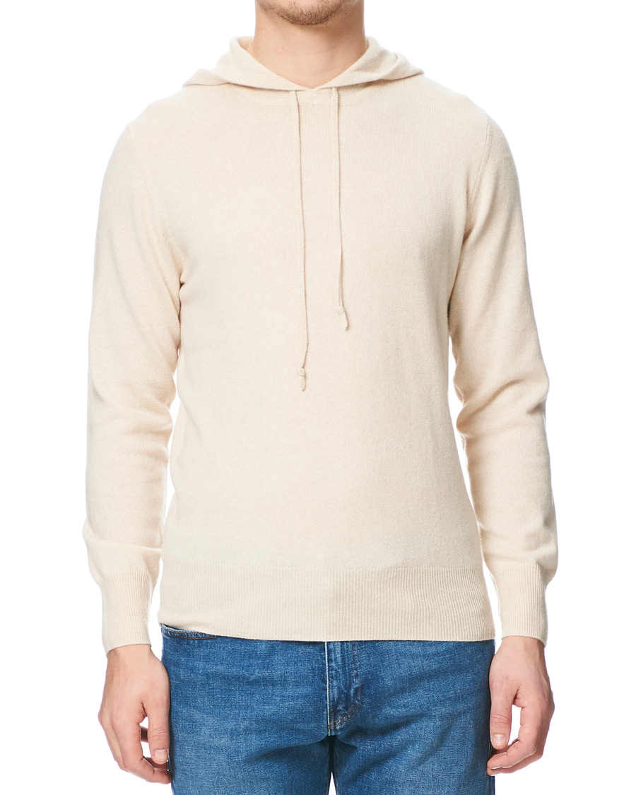 Herre | Gensere | Soft Goat | Cashmere Hoodie Beige