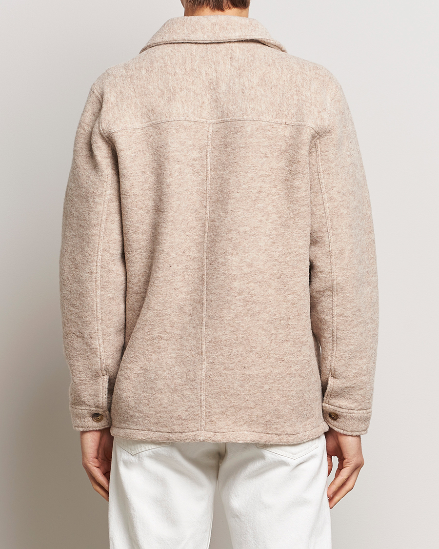 Herre | Jakker | A Day's March | Chaumont Heavy Wool Overshirt Sand