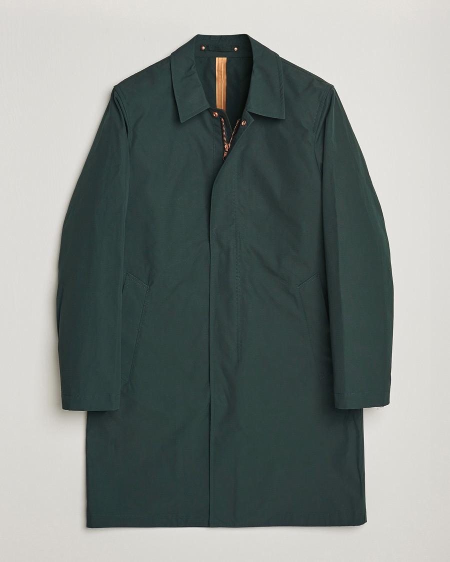 Herre | Jakker | Private White V.C. | Unlined Cotton Ventile Mac Coat 3.0 Racing Green