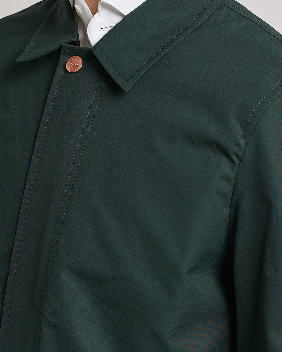 Herre | Jakker | Private White V.C. | Unlined Cotton Ventile Mac Coat 3.0 Racing Green