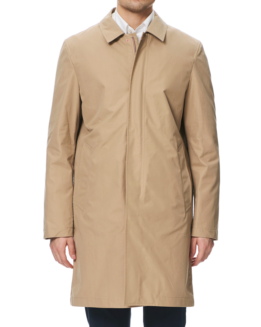 Herre | Jakker | Private White V.C. | Unlined Cotton Ventile Mac Coat 3.0 Sand