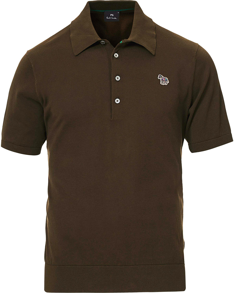 Herre | Pikéer | PS Paul Smith | Combed Cotton Knitted Polo Dark Green