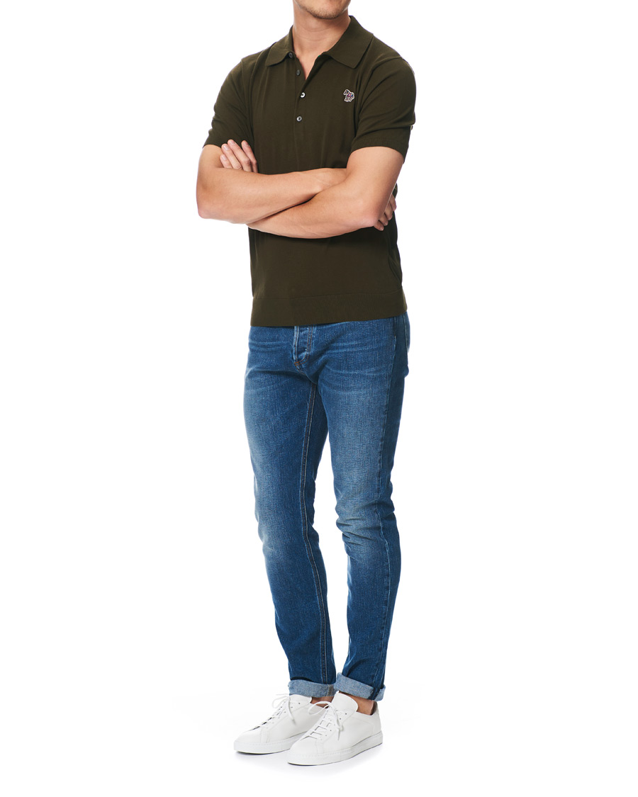 Herre | Pikéer | PS Paul Smith | Combed Cotton Knitted Polo Dark Green