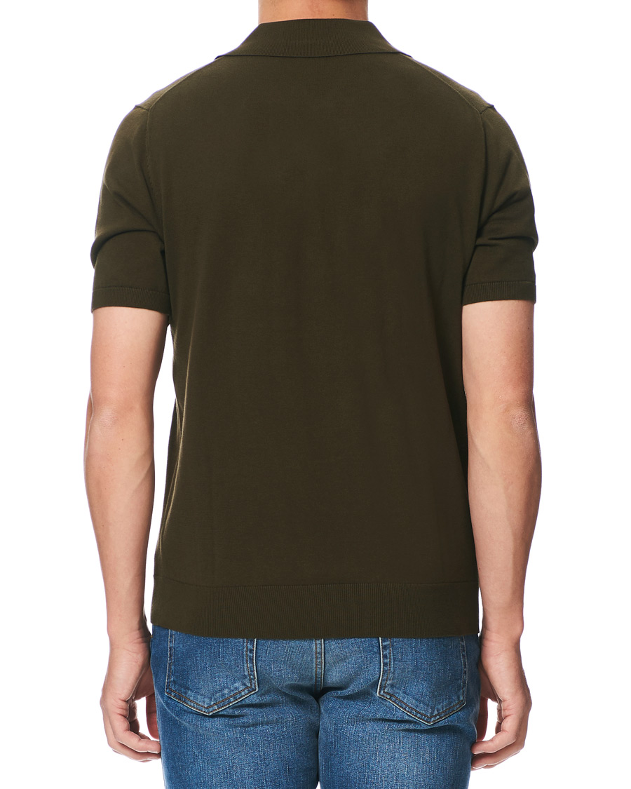 Herre | Pikéer | PS Paul Smith | Combed Cotton Knitted Polo Dark Green