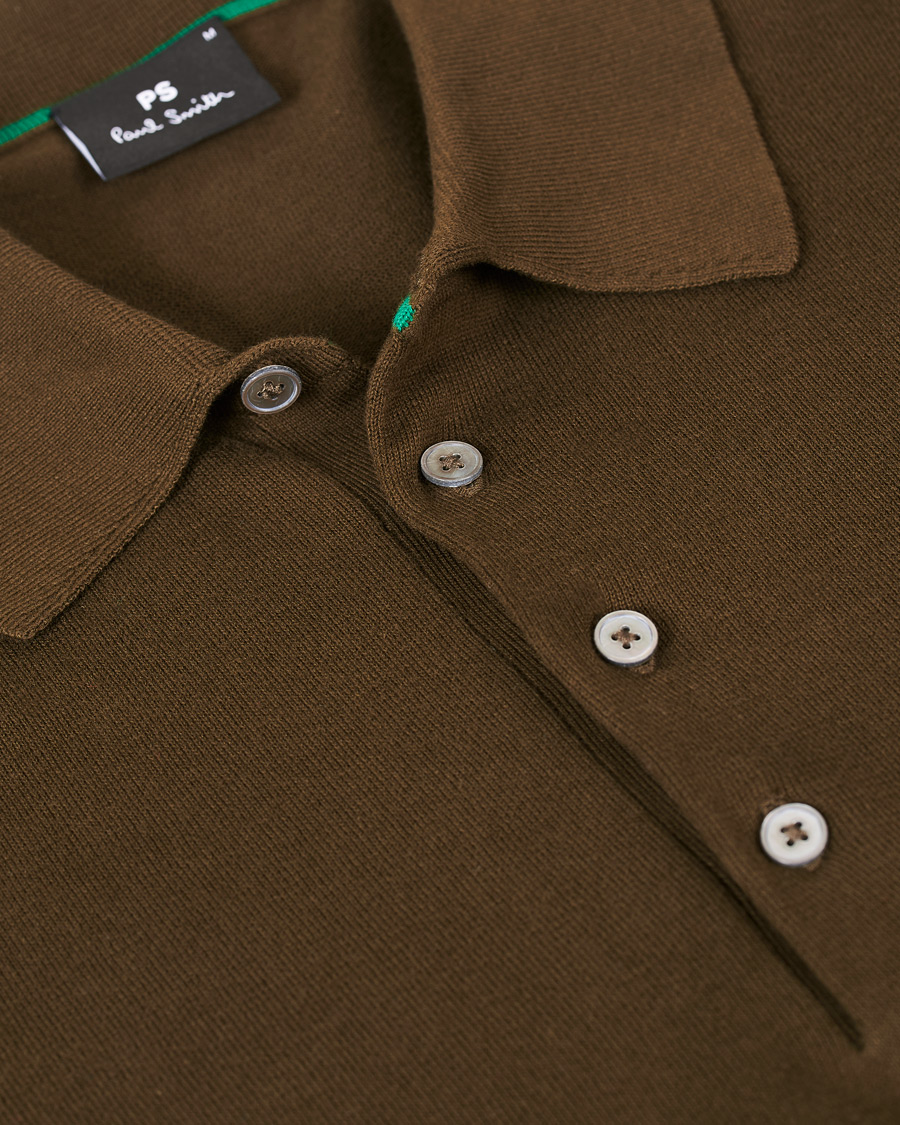 Herre | Pikéer | PS Paul Smith | Combed Cotton Knitted Polo Dark Green