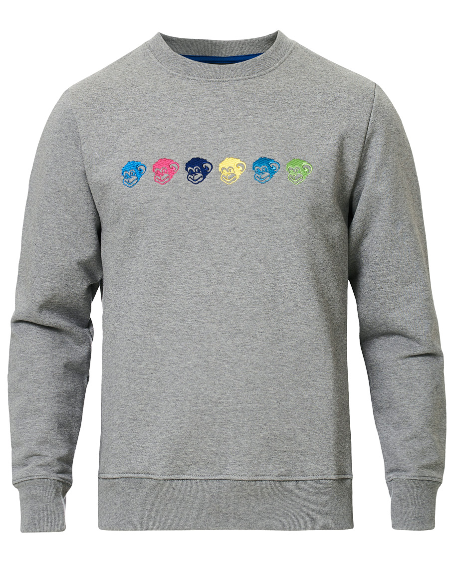 Herre | Gensere | PS Paul Smith | Monkeys Sweatshirt Grey Melange