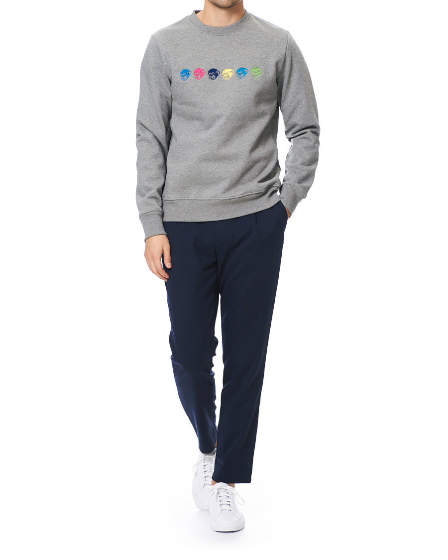 Herre | Gensere | PS Paul Smith | Monkeys Sweatshirt Grey Melange
