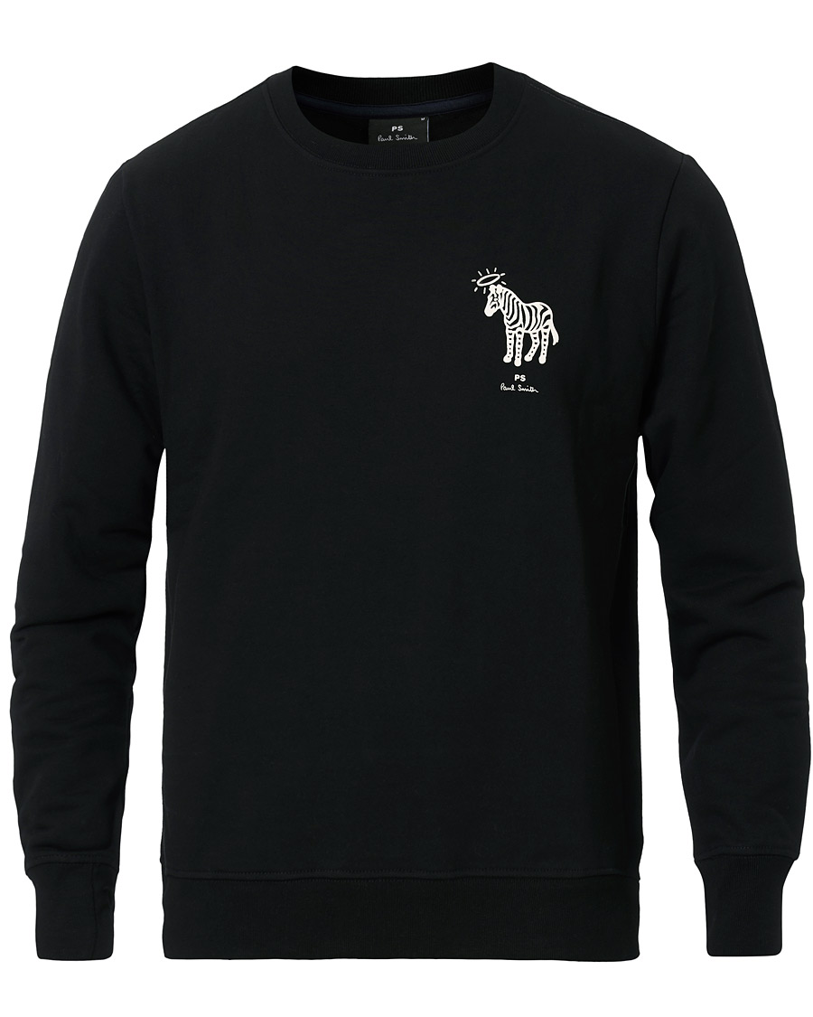 Herre | Gensere | PS Paul Smith | Organic Cotton Halo Zebra Sweatshirt Black