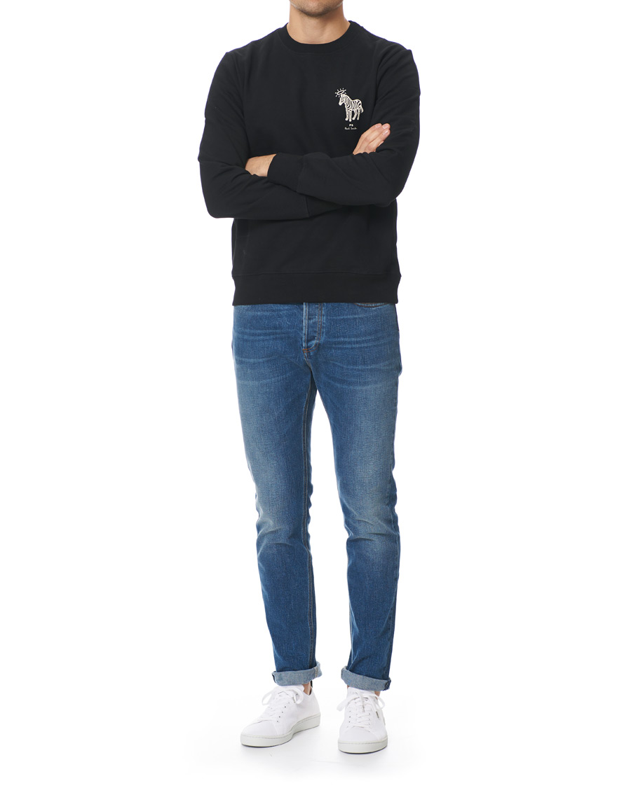Herre | Gensere | PS Paul Smith | Organic Cotton Halo Zebra Sweatshirt Black