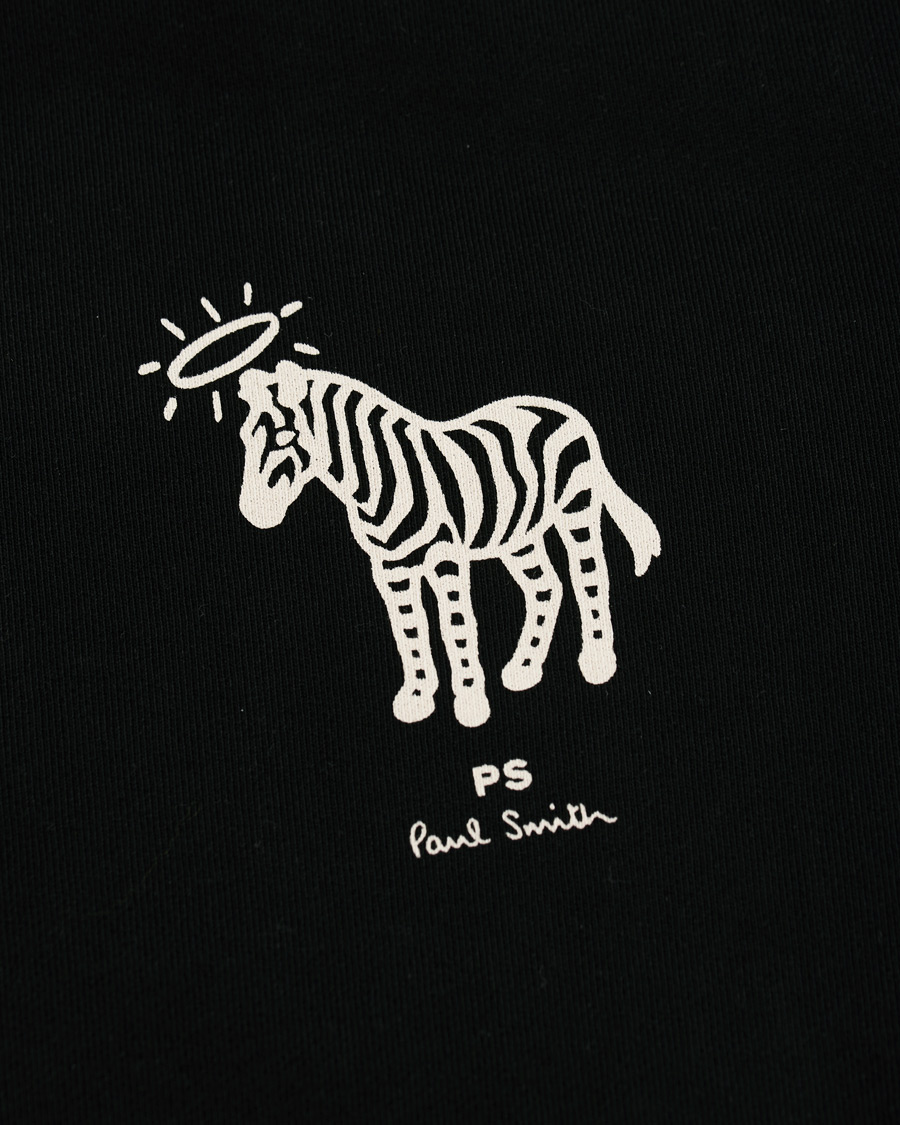 Herre | Gensere | PS Paul Smith | Organic Cotton Halo Zebra Sweatshirt Black
