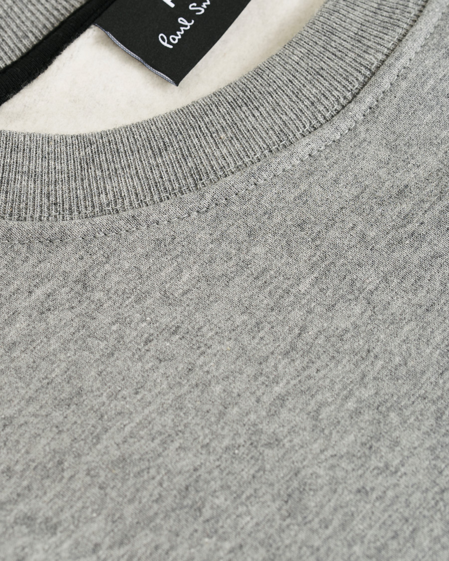 Herre | Gensere | PS Paul Smith | Organic Cotton Halo Zebra Sweatshirt Grey Melange
