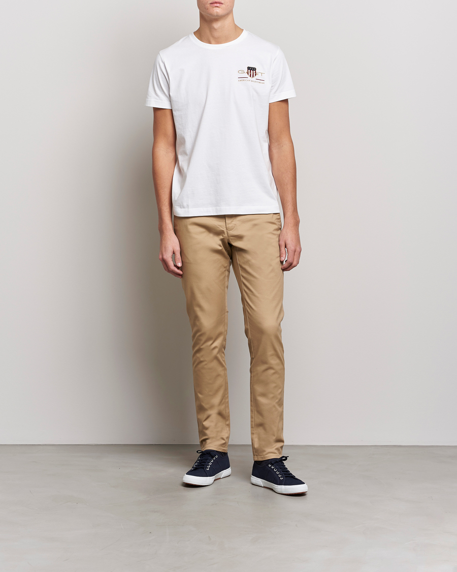 Herre | Bukser | GANT | Slim Fit Tech Prep Chino Dark Khaki