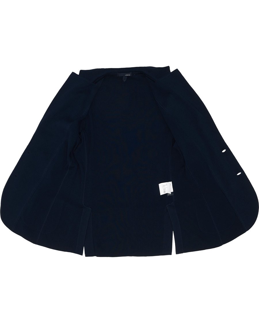 Herre | Dressjakker | Lardini | Knitted Cotton Blazer Navy