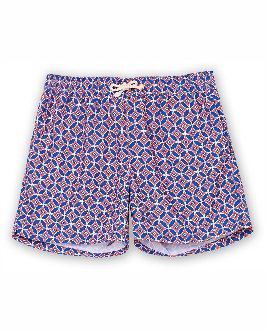 Herre | Badeshorts | Ripa Ripa | Levante Printed Swimshorts Red/Blue