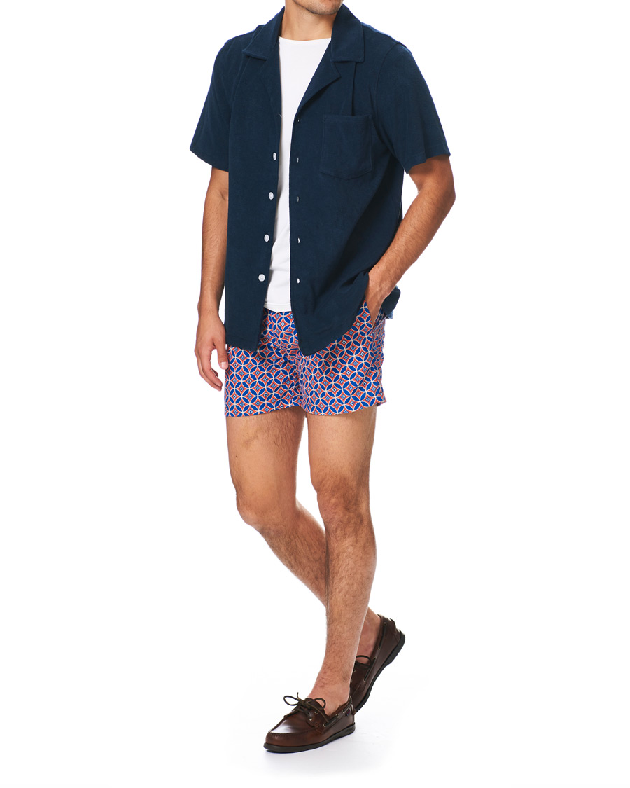 Herre | Badeshorts | Ripa Ripa | Levante Printed Swimshorts Red/Blue