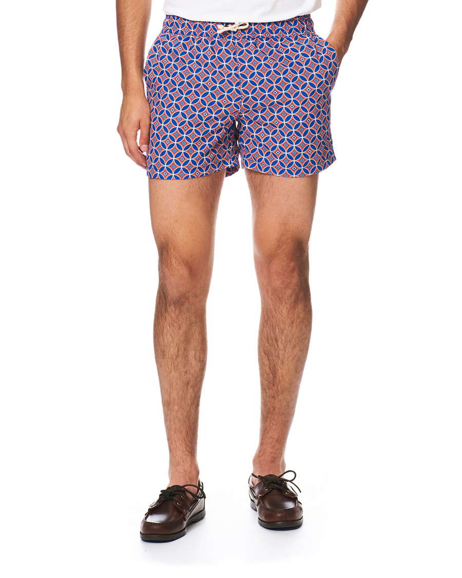 Herre | Badeshorts | Ripa Ripa | Levante Printed Swimshorts Red/Blue