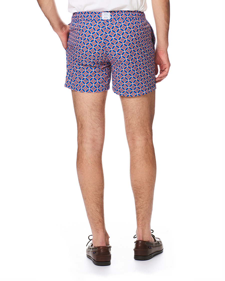 Herre | Badeshorts | Ripa Ripa | Levante Printed Swimshorts Red/Blue