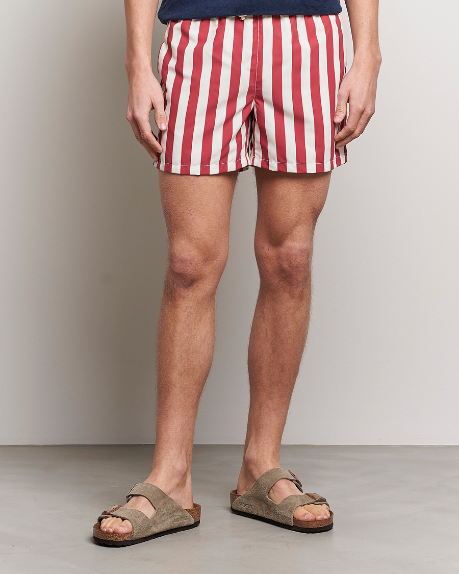 Herre | Ripa Ripa | Ripa Ripa | Paraggi Striped Swimshorts Red/White