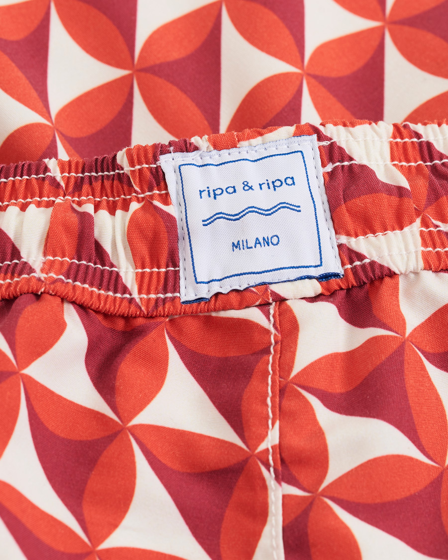 Herre | Badeshorts | Ripa Ripa | Vele Printed Swimshorts Red