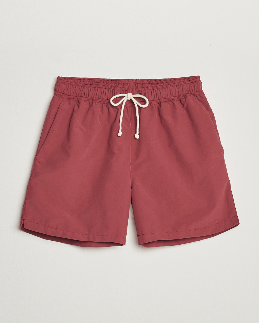 Herre | Badeshorts | Ripa Ripa | Plain Swimshorts Soft Red