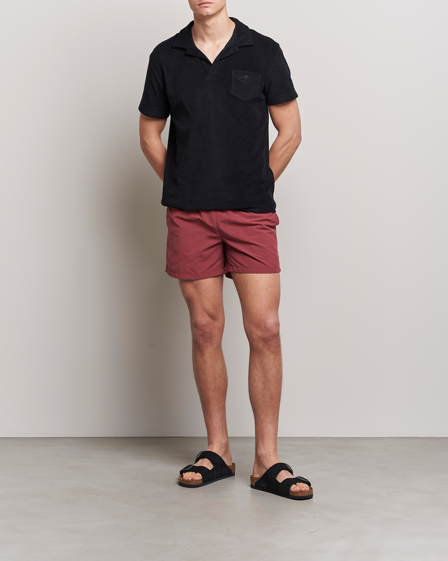 Herre | Badeshorts | Ripa Ripa | Plain Swimshorts Soft Red