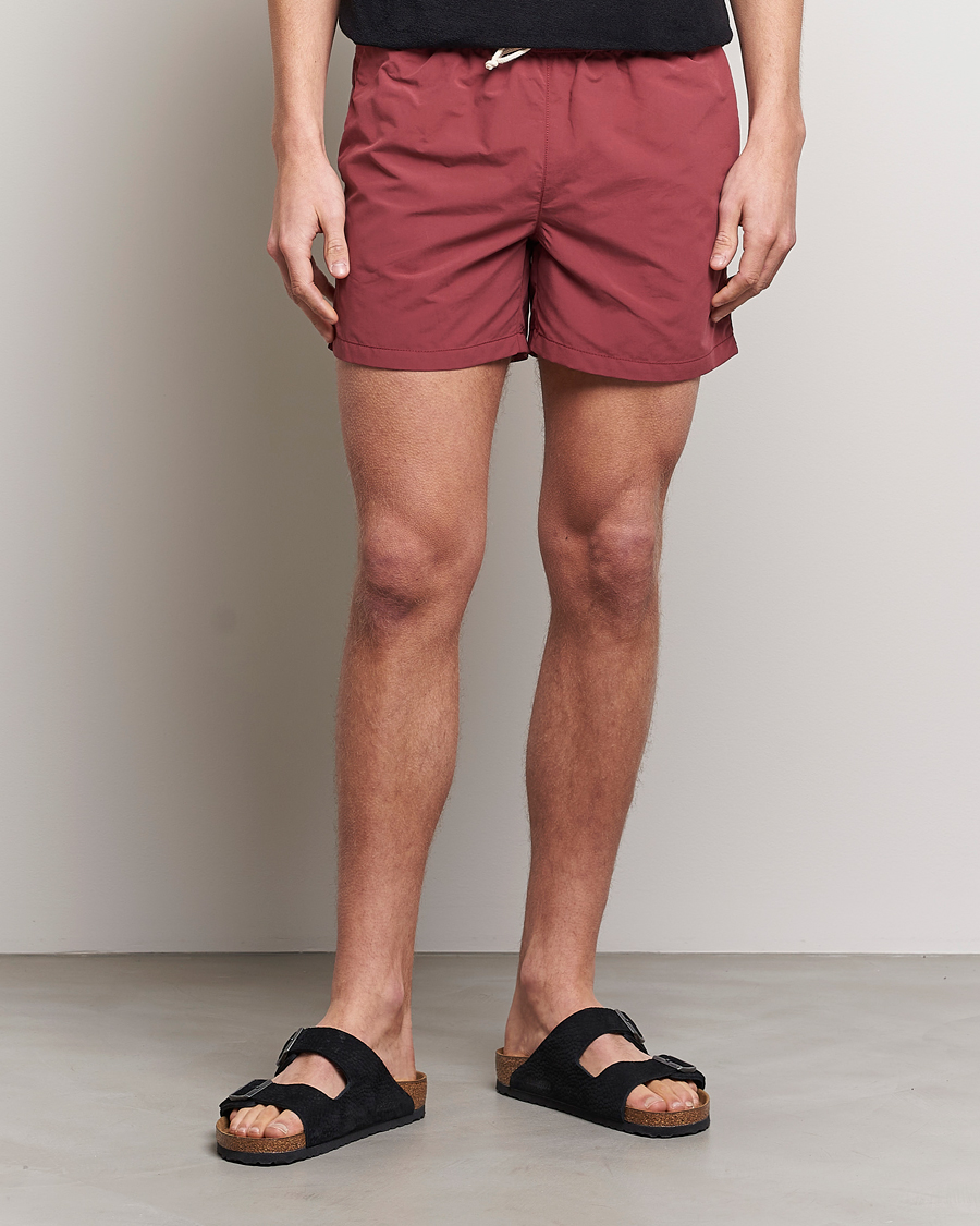 Herre | Badeshorts | Ripa Ripa | Plain Swimshorts Soft Red