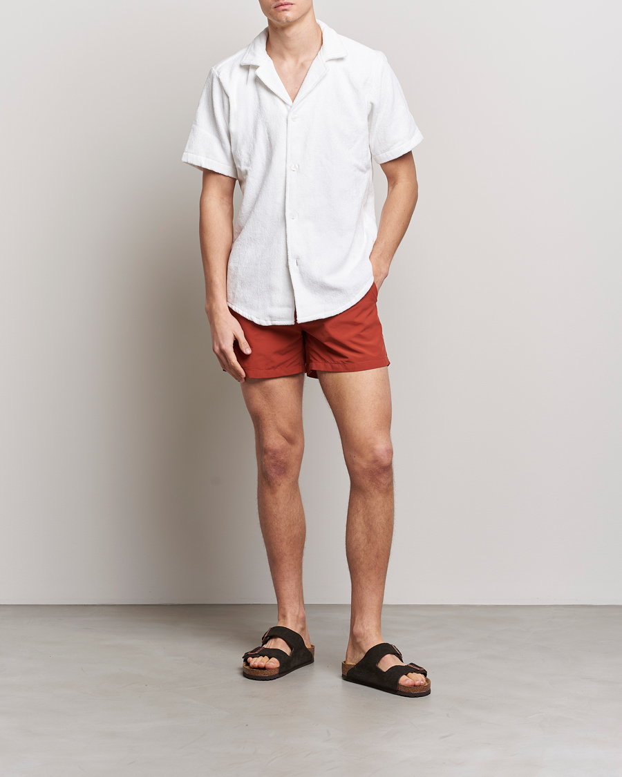 Herre | Badeshorts | Ripa Ripa | Plain Swimshorts Orange