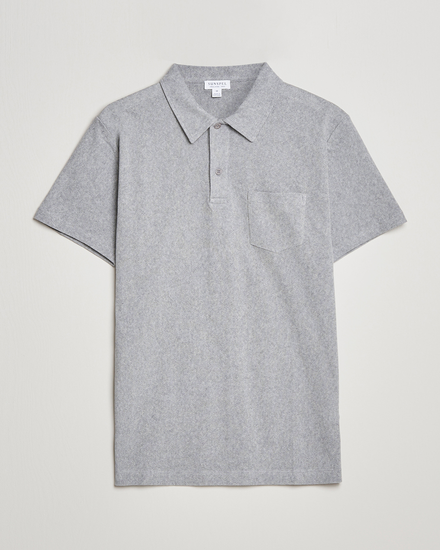 Herre | Pikéer | Sunspel | Riviera Polo Shirt Grey Melange