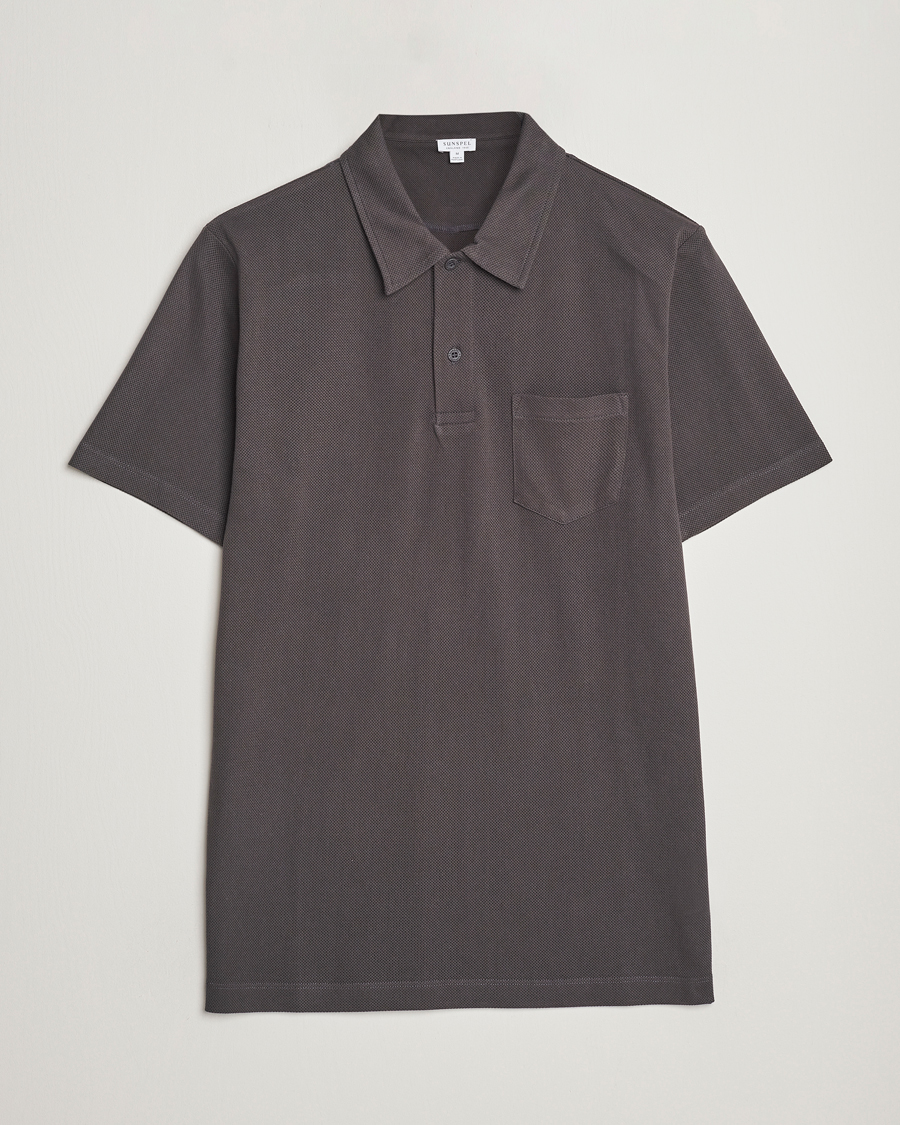 Herre | Pikéer | Sunspel | Riviera Polo Shirt Charcoal