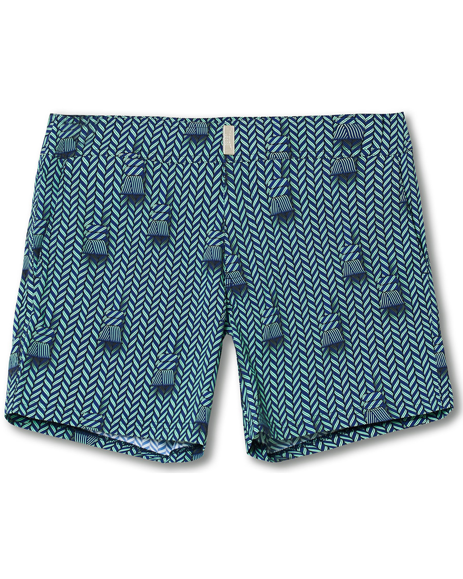 Herre | Badeshorts | Vilebrequin | Merise Superflex Maharadjah Swim Shorts Bleu Batik
