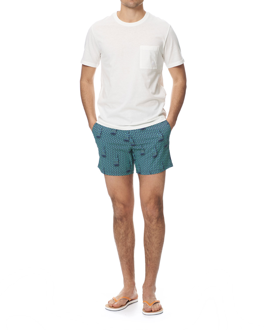 Herre | Badeshorts | Vilebrequin | Merise Superflex Maharadjah Swim Shorts Bleu Batik