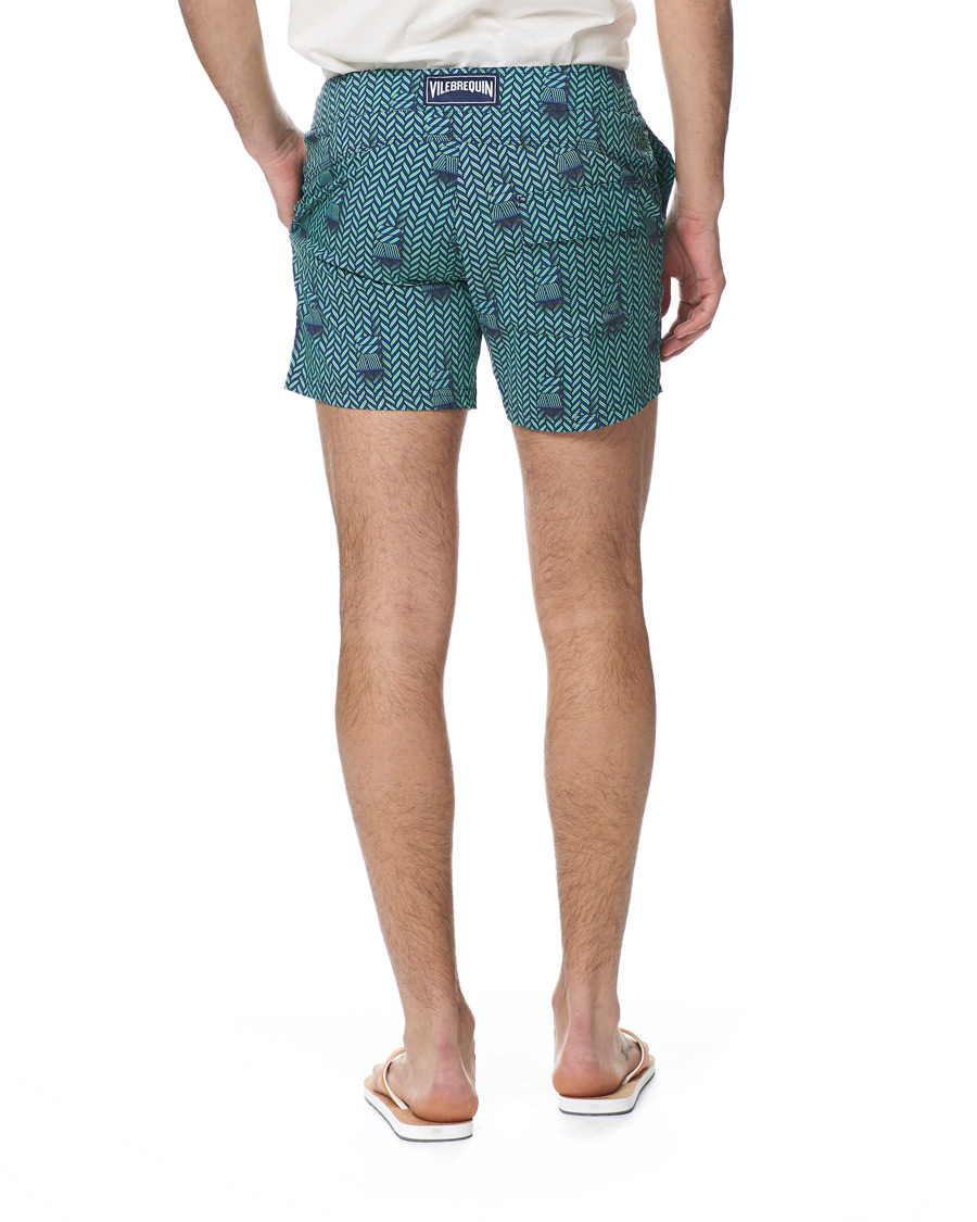 Herre | Badeshorts | Vilebrequin | Merise Superflex Maharadjah Swim Shorts Bleu Batik