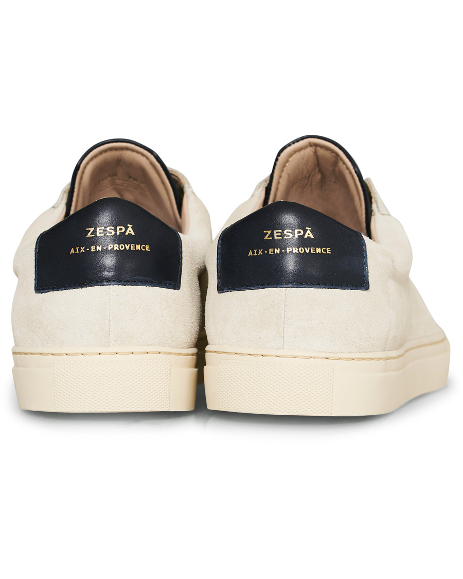 Herre | Zespà ZSP4 HGH Suede Sneakers Off White/Navy | Zespà | ZSP4 HGH Suede Sneakers Off White/Navy