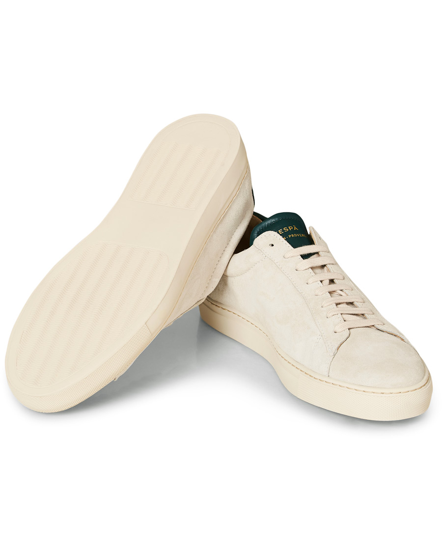 Herre | Zespà ZSP4 HGH Suede Sneakers Off White/Sapin | Zespà | ZSP4 HGH Suede Sneakers Off White/Sapin
