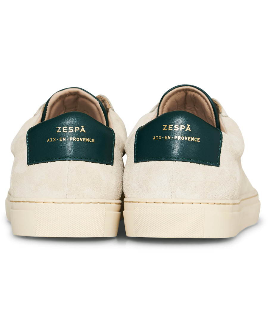 Herre | Zespà ZSP4 HGH Suede Sneakers Off White/Sapin | Zespà | ZSP4 HGH Suede Sneakers Off White/Sapin