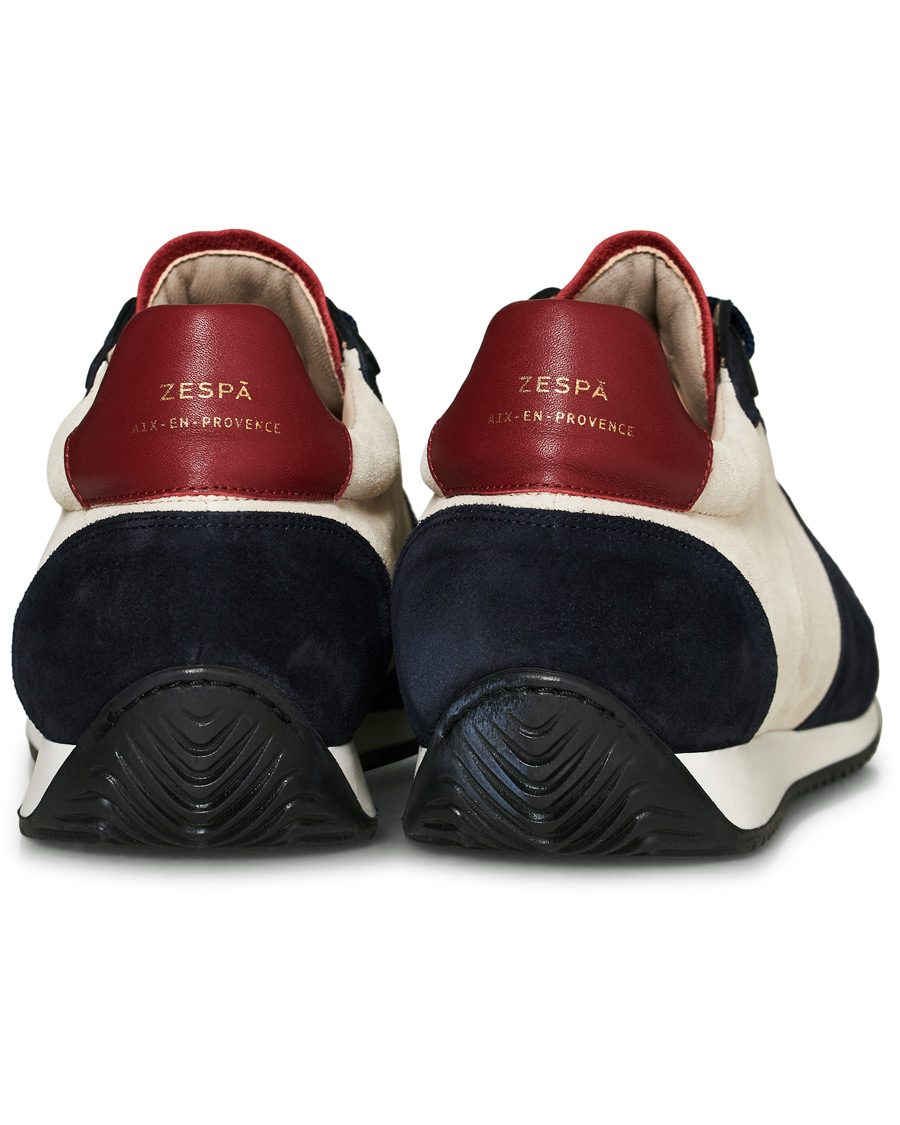 Herre | Zespà ZSP6 Suede Runner Sneakers Off White/Cerise | Zespà | ZSP6 Suede Runner Sneakers Off White/Cerise