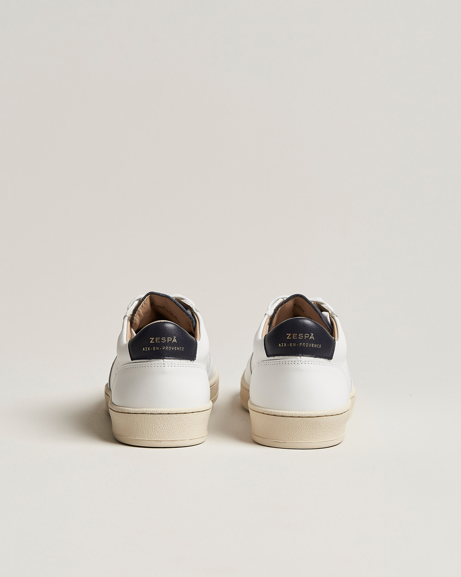 Herre | Sneakers | Zespà | ZSP23 APLA Leather Sneakers White/Navy