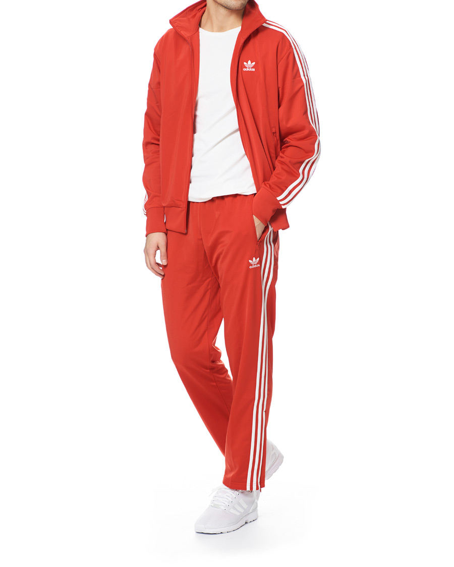 Herre | Gensere | adidas Originals | Firebird Full Zip Sweater Red