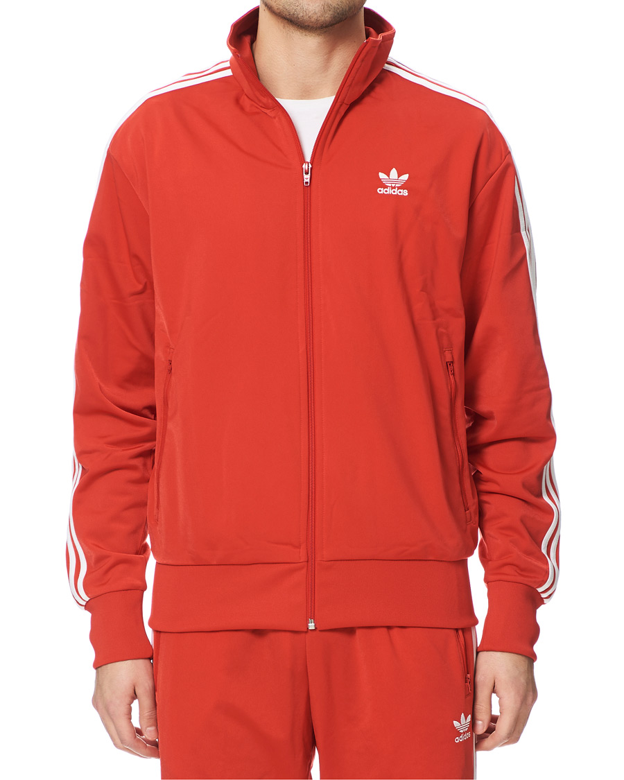 Herre | Gensere | adidas Originals | Firebird Full Zip Sweater Red