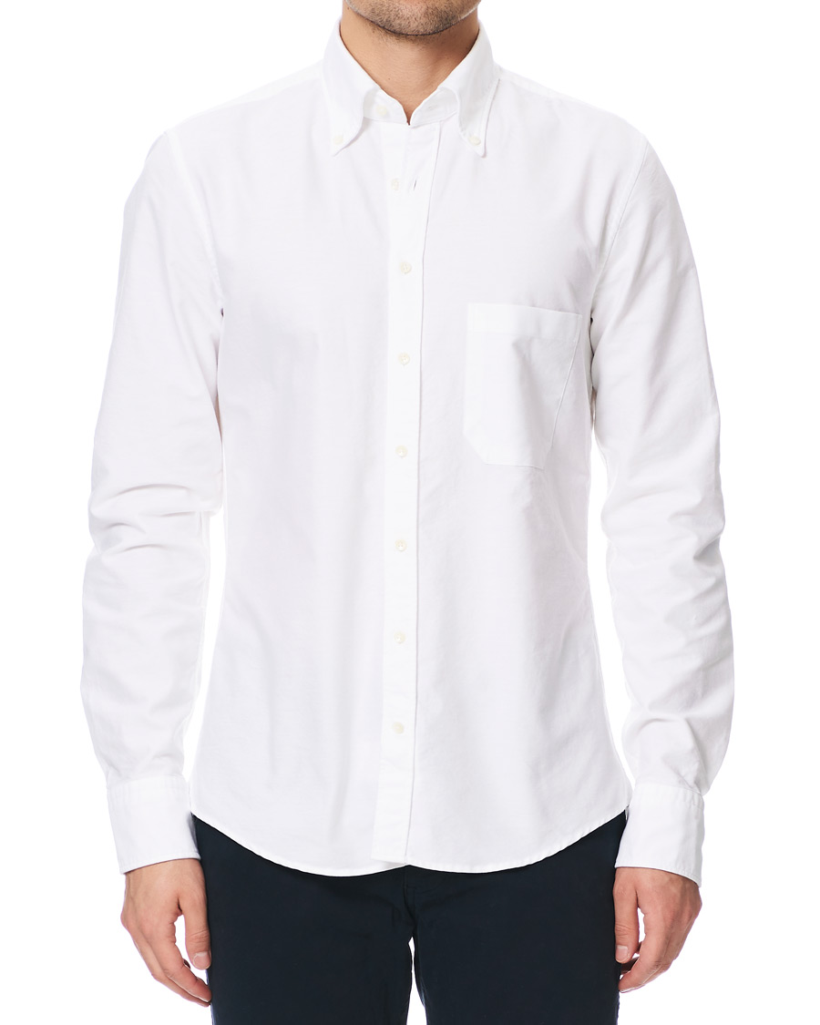 Herre | Skjorter | Stenströms | Slimline Oxford Shirt White