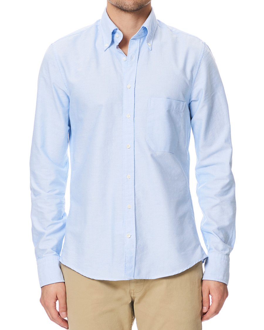 Herre | Skjorter | Stenströms | Slimline Oxford Shirt Light Blue